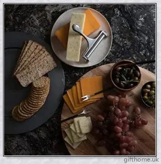 Adjustable cheese slicer with an ergonomic handle and a wire cutting mechanism for precisely slicing hard and soft cheeses to your desired thickness