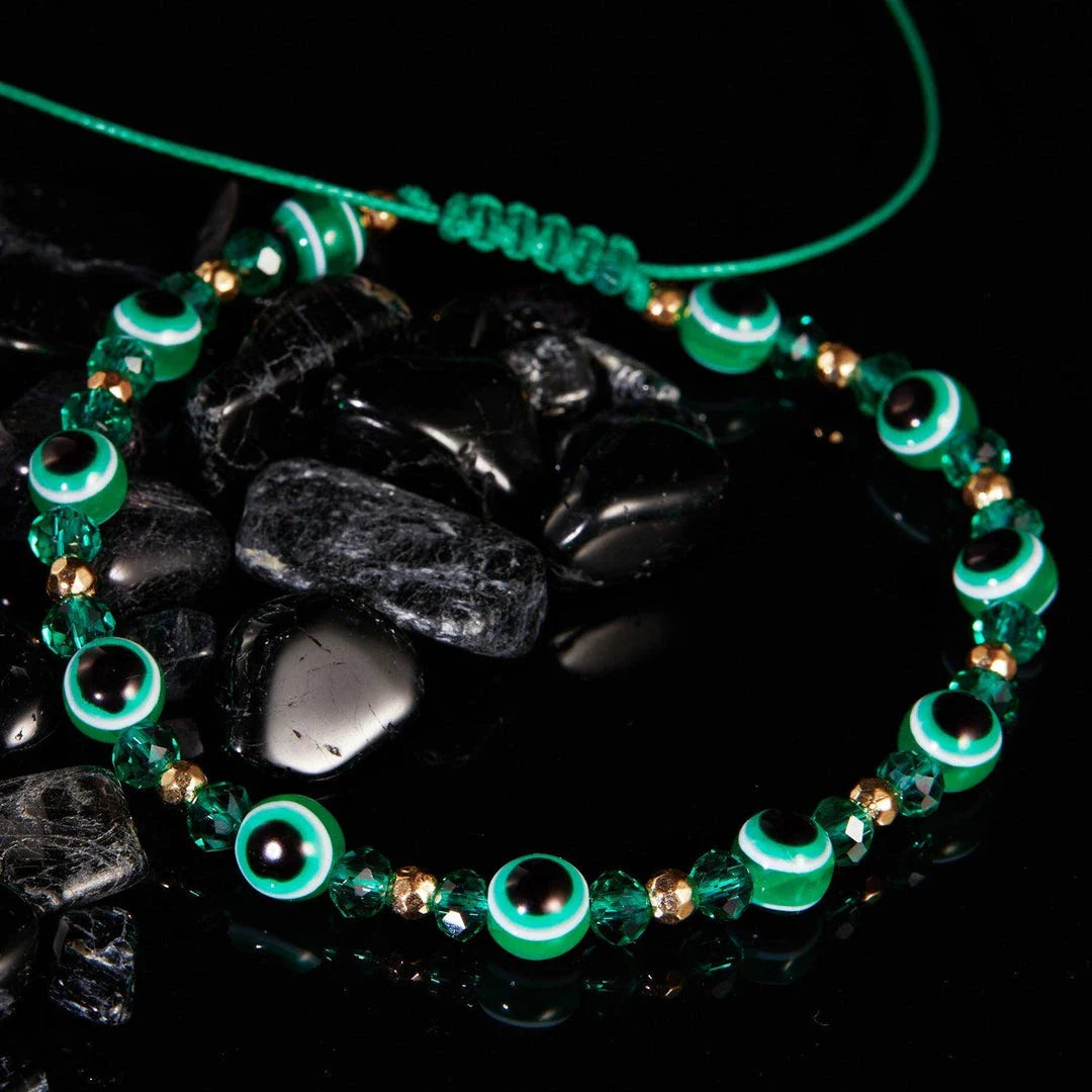 A beautiful adjustable bracelet with sparkling crystal beads in various colours