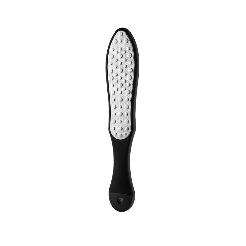 Premium 3-in-1 Foot Care Pedicure Tool with laser-cut stainless steel surfaces and ergonomic handle for salon-worthy feet at home