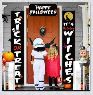 Spooky animated Halloween doorbell with a lifelike glowing green eyeball that peers out and greets guests