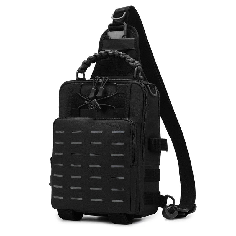 Versatile crossbody backpack with multiple compartments and adjustable straps for outdoor adventures