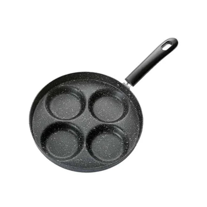 Premium 4-in-1 non-stick frying pan set made of durable aluminium alloy with ergonomic handles and a versatile 4-pan design for efficient multi-dish cooking.
