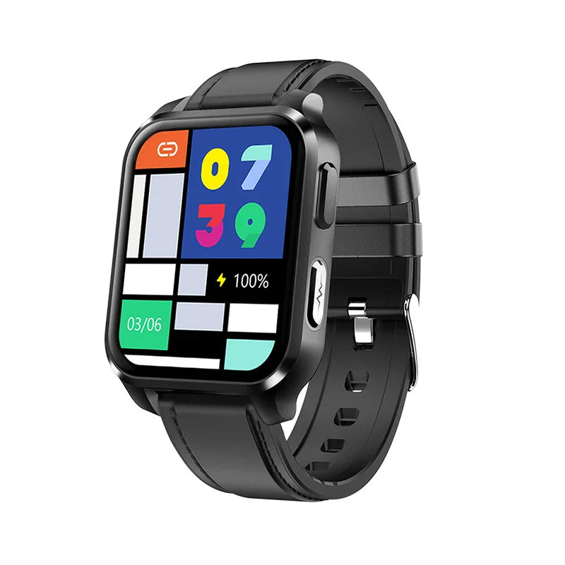 Premium ECG health and fitness smartwatch with advanced monitoring features for heart rate, blood pressure, and more