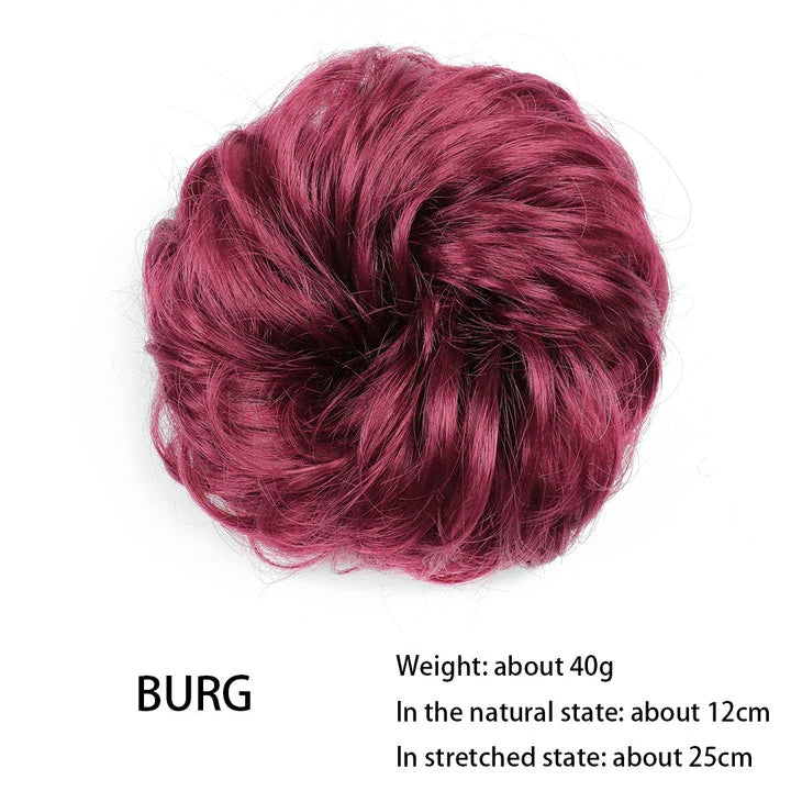 Messy Chignon Donut Hair Bun Pad in Fawn Brown, a versatile hair accessory that provides effortless elegance