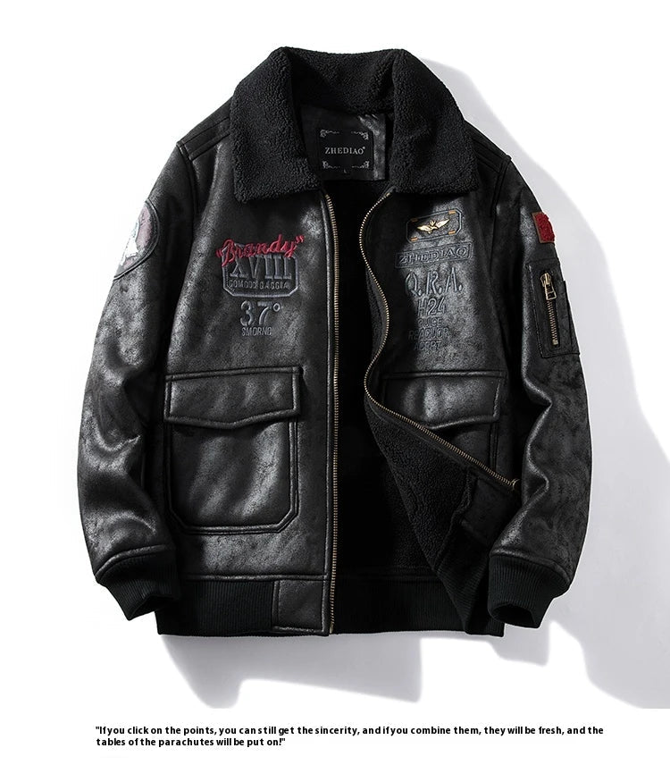 A luxurious suede jacket with a lambswool lining, offering superior warmth and timeless British style.