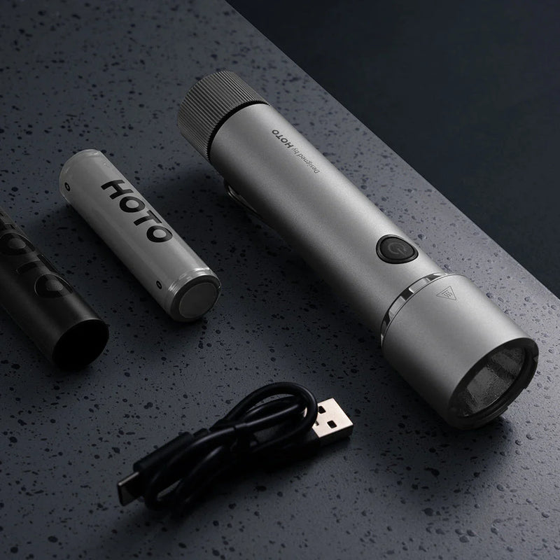 GiftHome UK Powerful 2300 Lumens Tactical Flashlight for Outdoor Adventures and Self-Defence