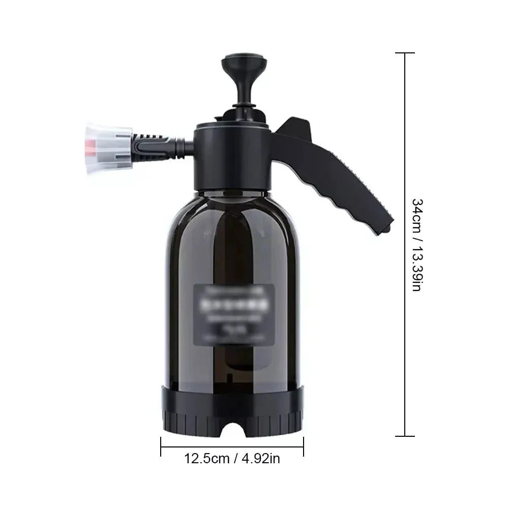 Premium 2L High-Pressure Car Wash & Garden Foam Sprayer with ergonomic design and hands-free spraying capabilities
