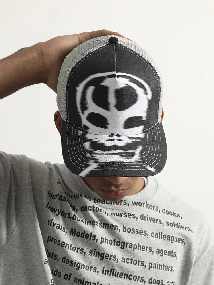 Premium curved mesh baseball cap with adjustable fit and sun protection