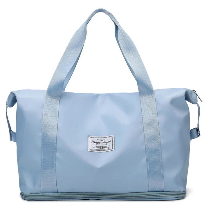 Large capacity travel bag with multiple pockets for fitness, gym, and outdoor activities