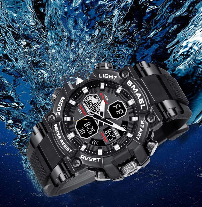 Premium sports fitness watch with alloy casing, high-definition dial, and customizable strap for active British gentlemen
