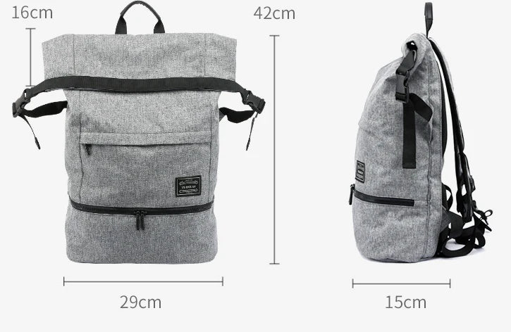 A high-capacity, versatile travel backpack made of durable canvas with a waterproof and breathable design, perfect for outdoor adventures.