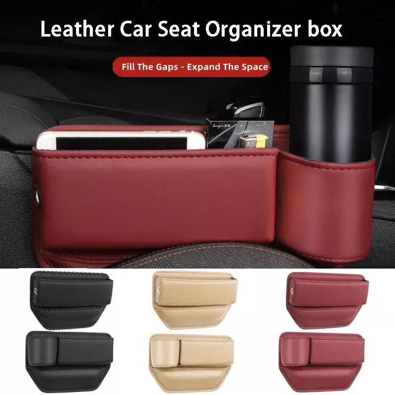 Premium Leather Car Seat Organiser - maximise storage, reduce clutter, and elevate your driving experience