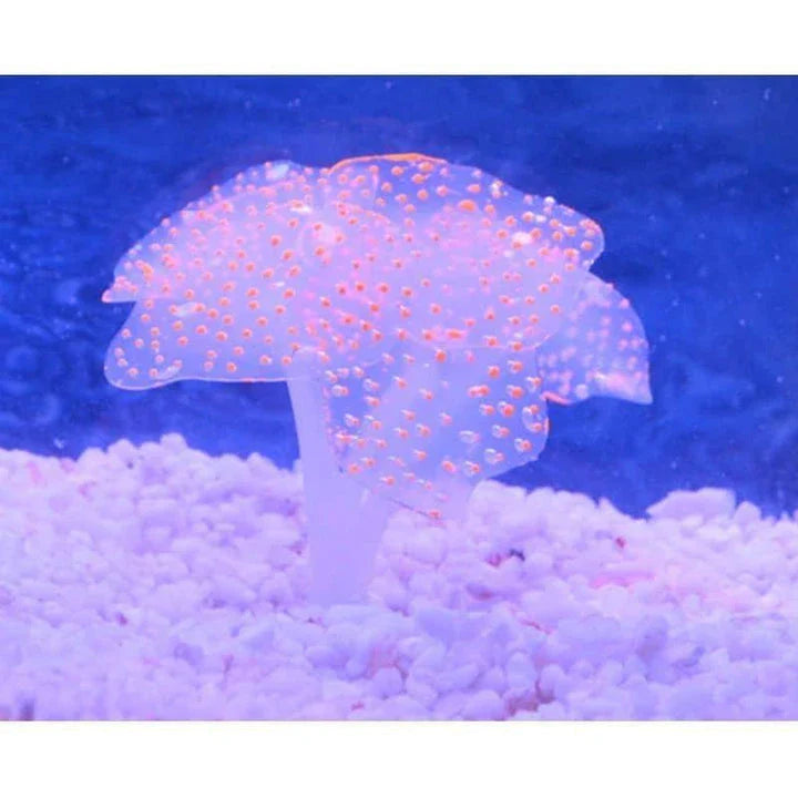 Vibrant artificial coral plant with suction cup base, perfect for UK aquariums and home decor
