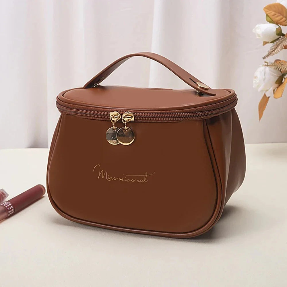 Premium Waterproof Cosmetic Organiser - Large Capacity Travel Makeup Case with Carry Handle