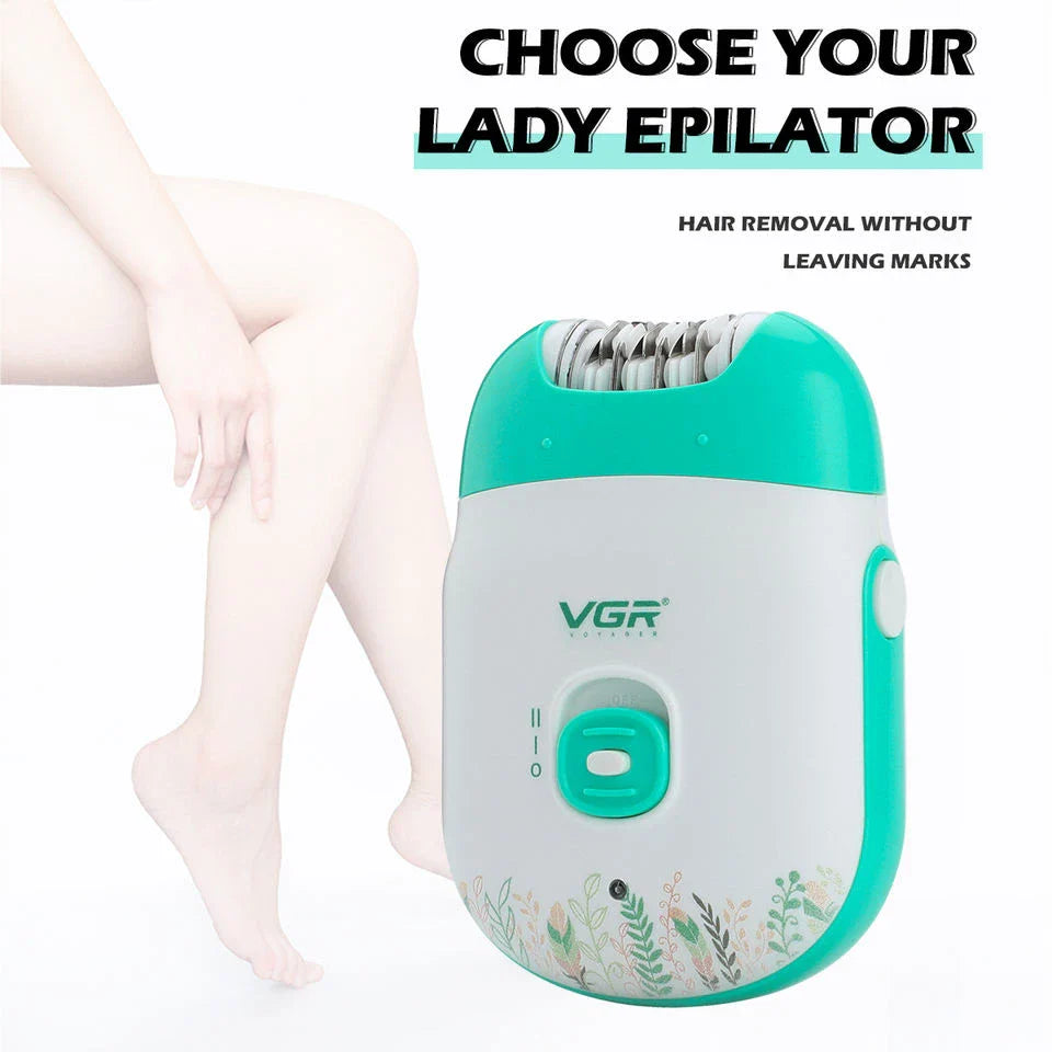 Rechargeable Women's Epilator for Smooth, Hair-Free Skin - Turquoise Colour