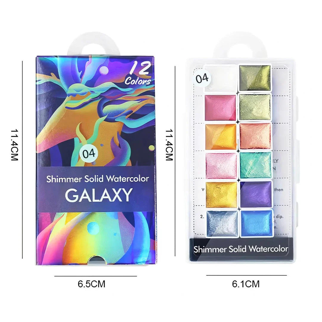 Sparkling iridescent, holographic, and chameleon nail art powder in various vibrant colours