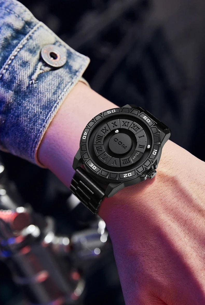 A sophisticated magnetic suspension waterproof watch with a sleek and personalised design