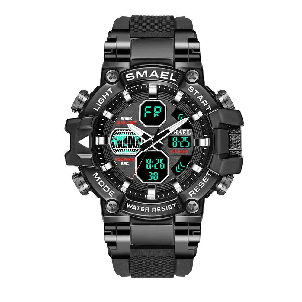 Premium sports fitness watch with alloy casing, high-definition dial, and customizable strap for active British gentlemen