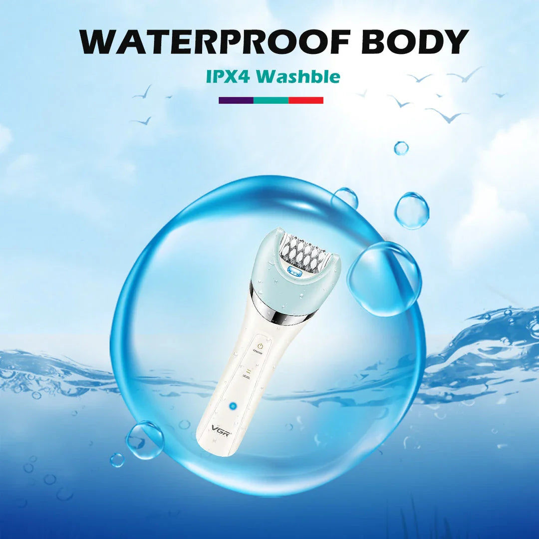 Premium 5-in-1 Rechargeable Electric Grooming Kit for Women with Interchangeable Heads, Waterproof Design, and Long-Lasting Battery