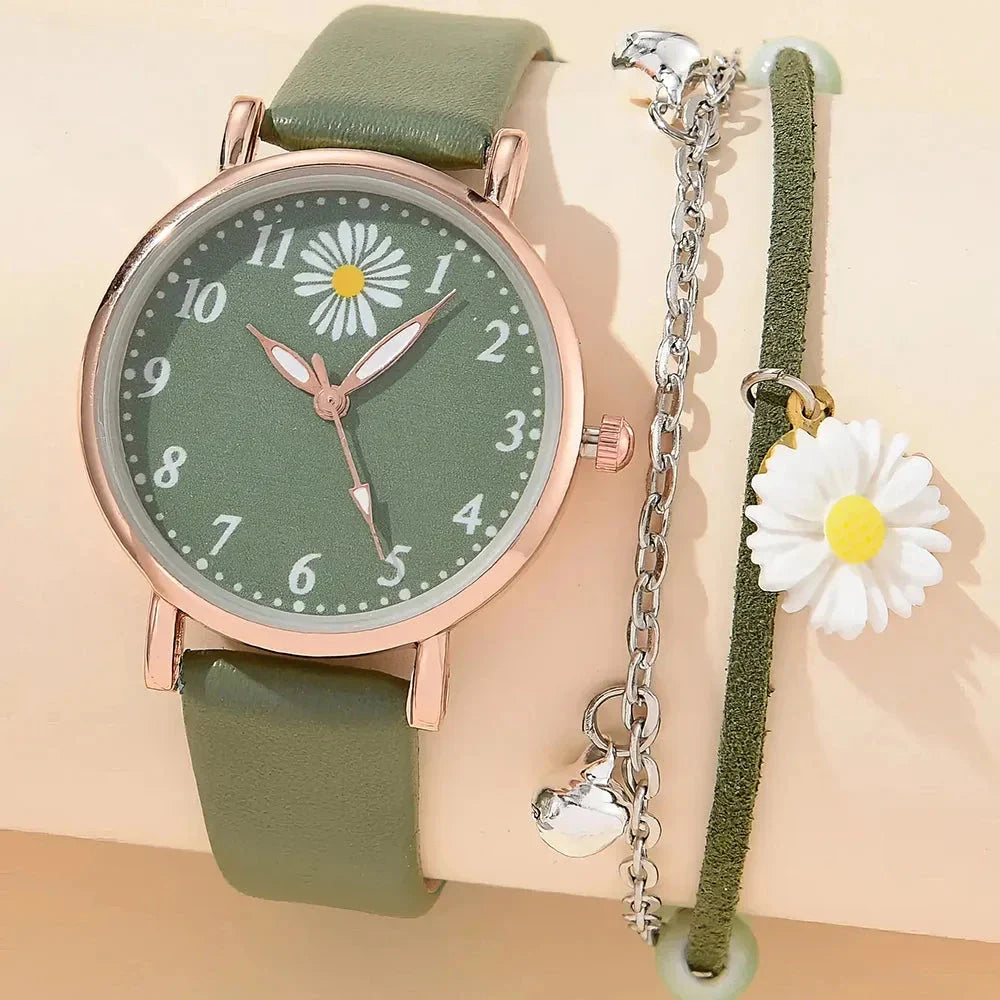 Elegant leather quartz dress watch for women featuring a sophisticated design, alloy case, and secure buckle clasp