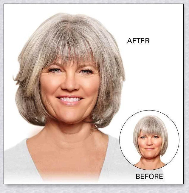 Volumising Hair Topper Clip for Women - Instantly Add Volume and Coverage to Your Hair