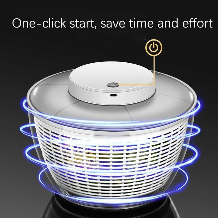 Efficient Electric Vegetable Dehydrator and Salad Spinner with modern design and easy-to-use controls