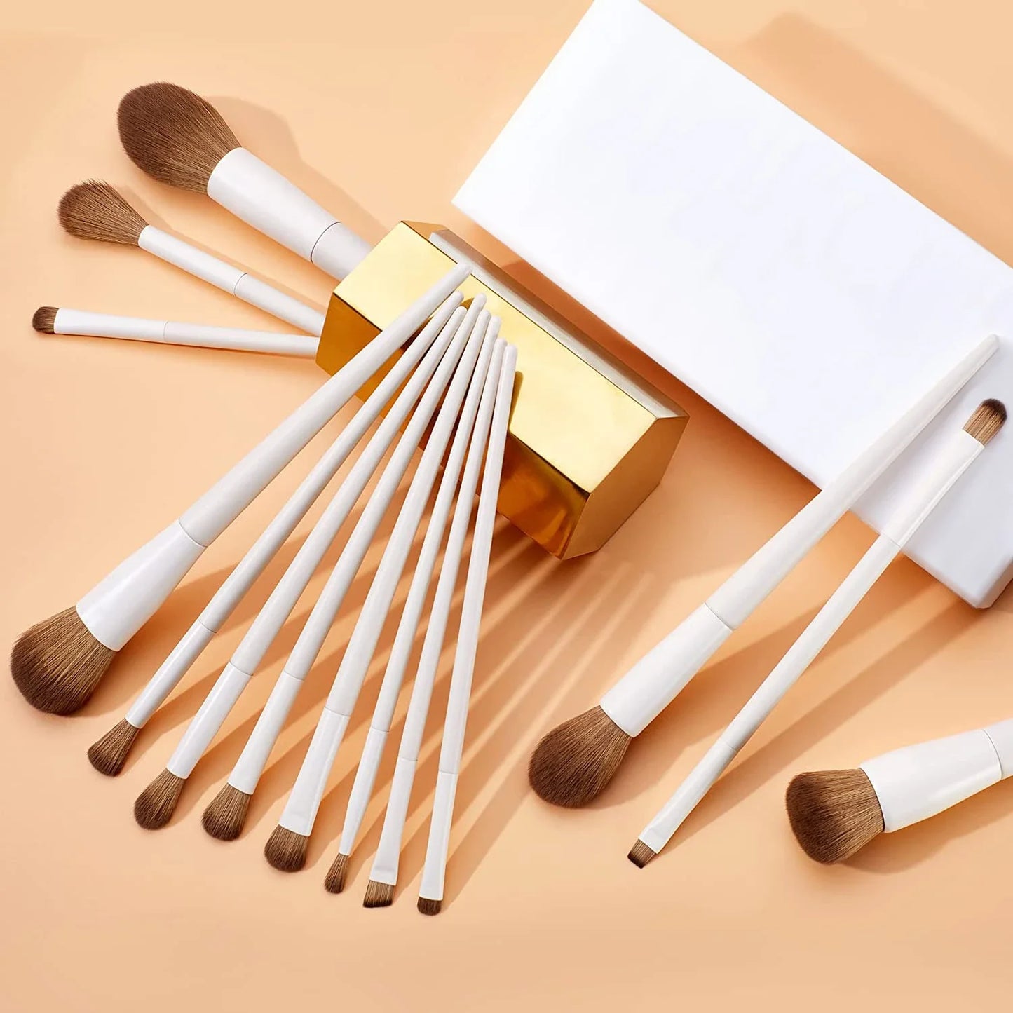Trendha 14-Piece Soft Hair Makeup Brush Set - Premium beauty tools for flawless makeup application