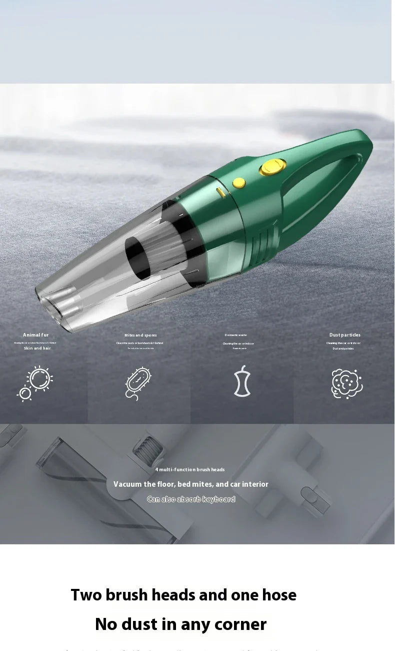 Premium cordless car vacuum cleaner with powerful suction and rechargeable battery for effortless cleaning of vehicle interiors