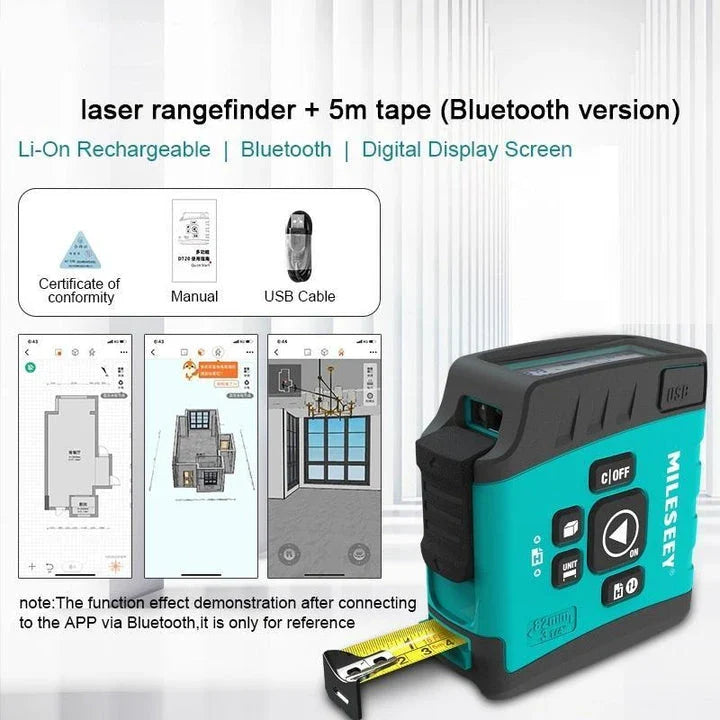Premium 40M 2-in-1 Digital Laser Tape Measure & Range Finder with advanced features for precise measurements