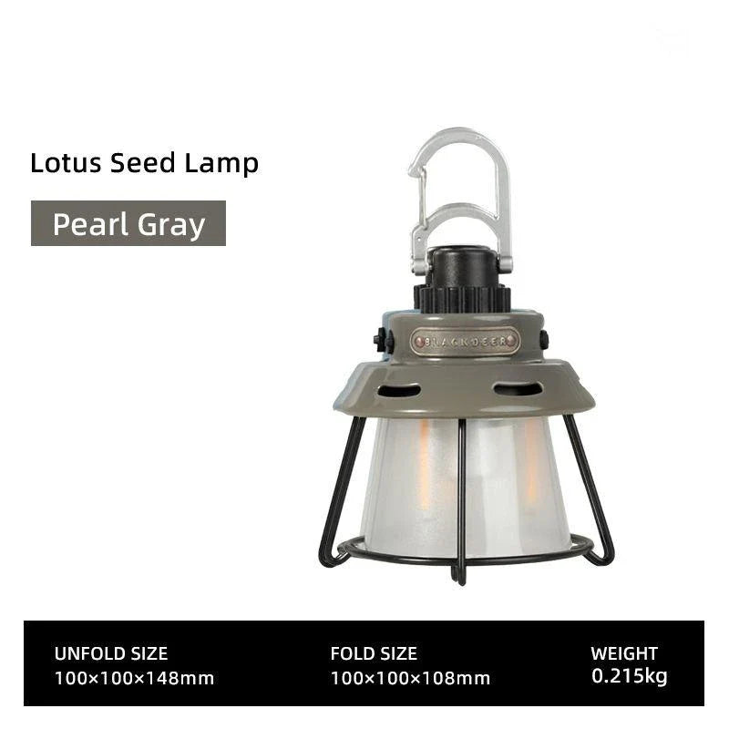 Portable Camping Light with four-level lighting, magnetic attachment, and convenient hook for versatile outdoor illumination