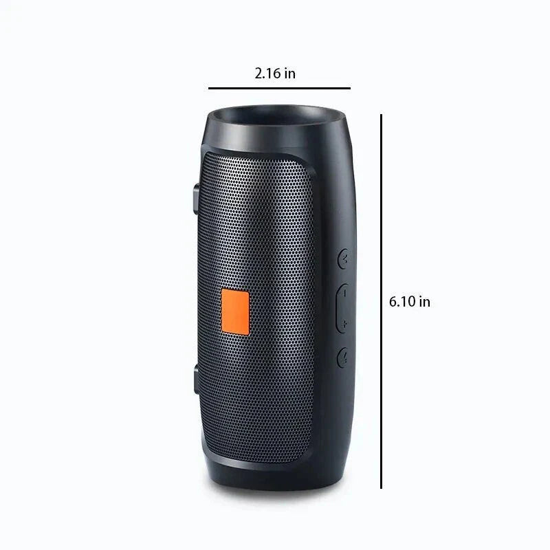 Powerful portable stereo Bluetooth speaker with deep bass and dual speakers for exceptional audio on the move