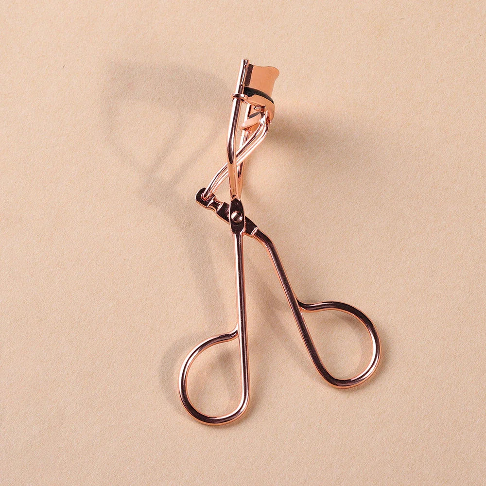 OVW 1PCS Eyelash Curler Clip in rose gold, designed for effortlessly curled and volumized lashes