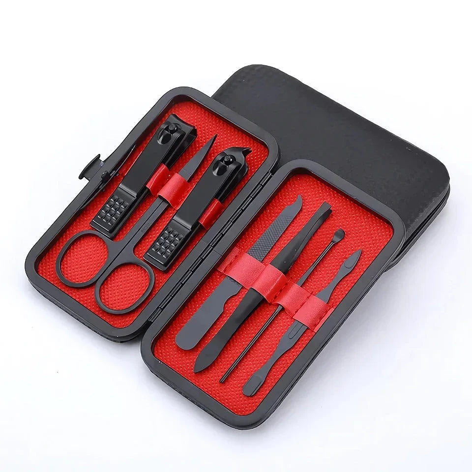 Premium 7-Piece Nail Clippers Kit for Manicure and Pedicure - Durable Stainless Steel Tools for Salon-Quality Grooming