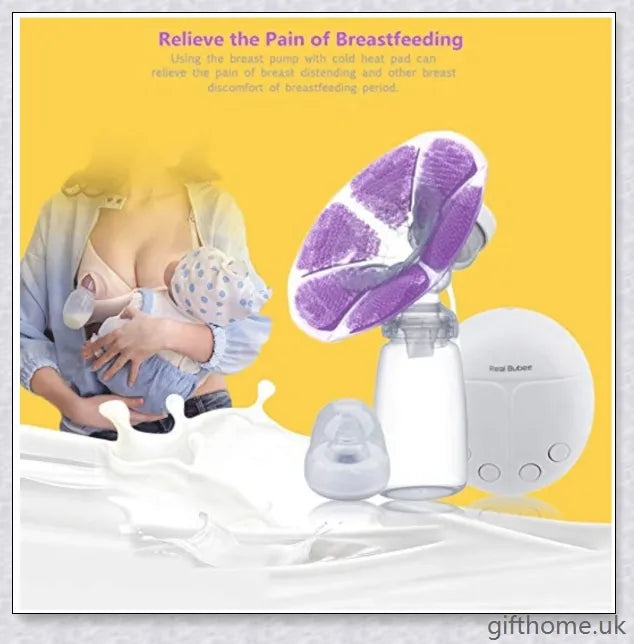 Premium electric double breast pump with hospital-grade design, soft massage cushions, and versatile power options for UK mothers