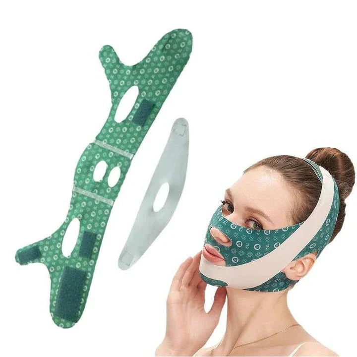 Contour-Enhancing Adjustable Sleep Mask for Firmer, Lifted Facial Appearance
