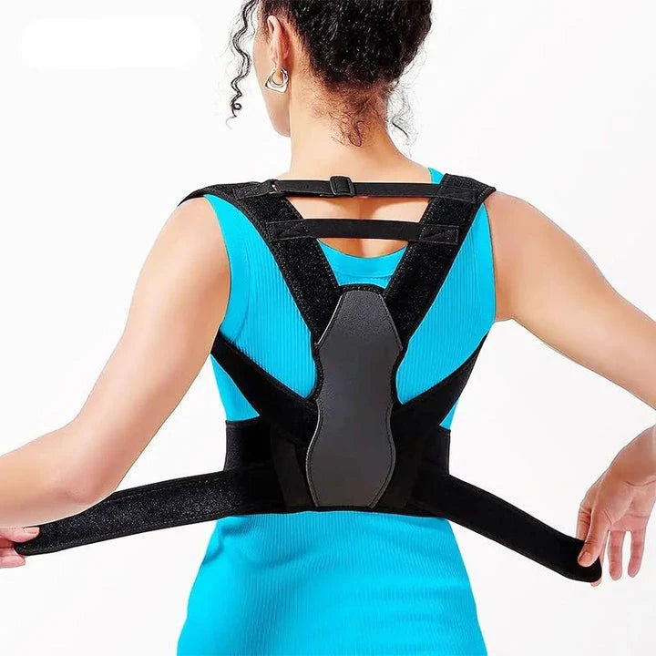 Adjustable full back support posture corrector in various sizes for men and women