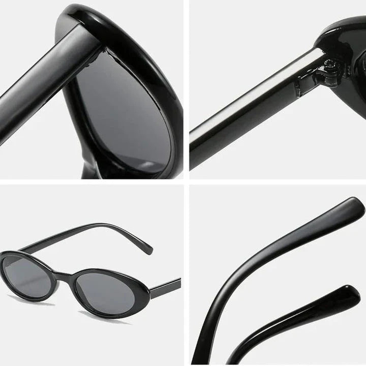 Stylish retro oval sunglasses for fashionable women with UV protection and photochromic lenses