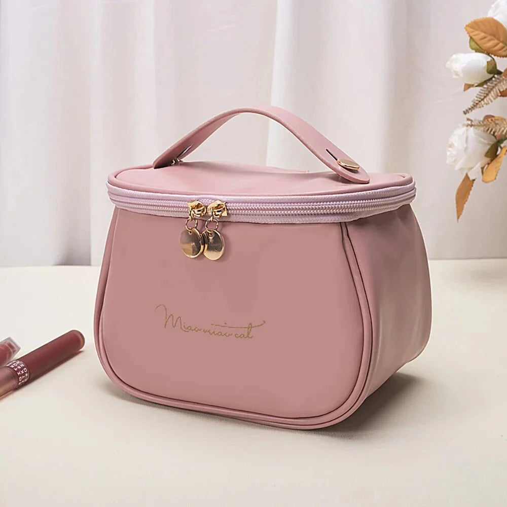 Premium Waterproof Cosmetic Organiser - Large Capacity Travel Makeup Case with Carry Handle