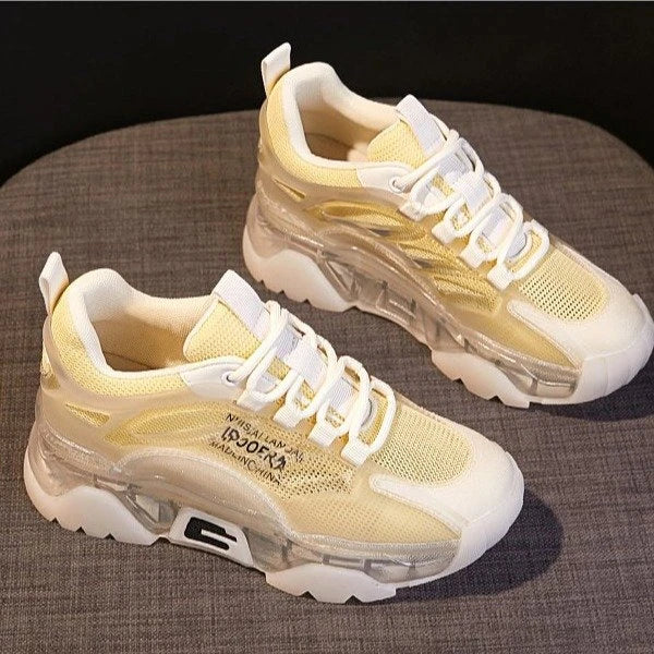 Stylish casual height-boosting shoes for women in a range of colours and sizes