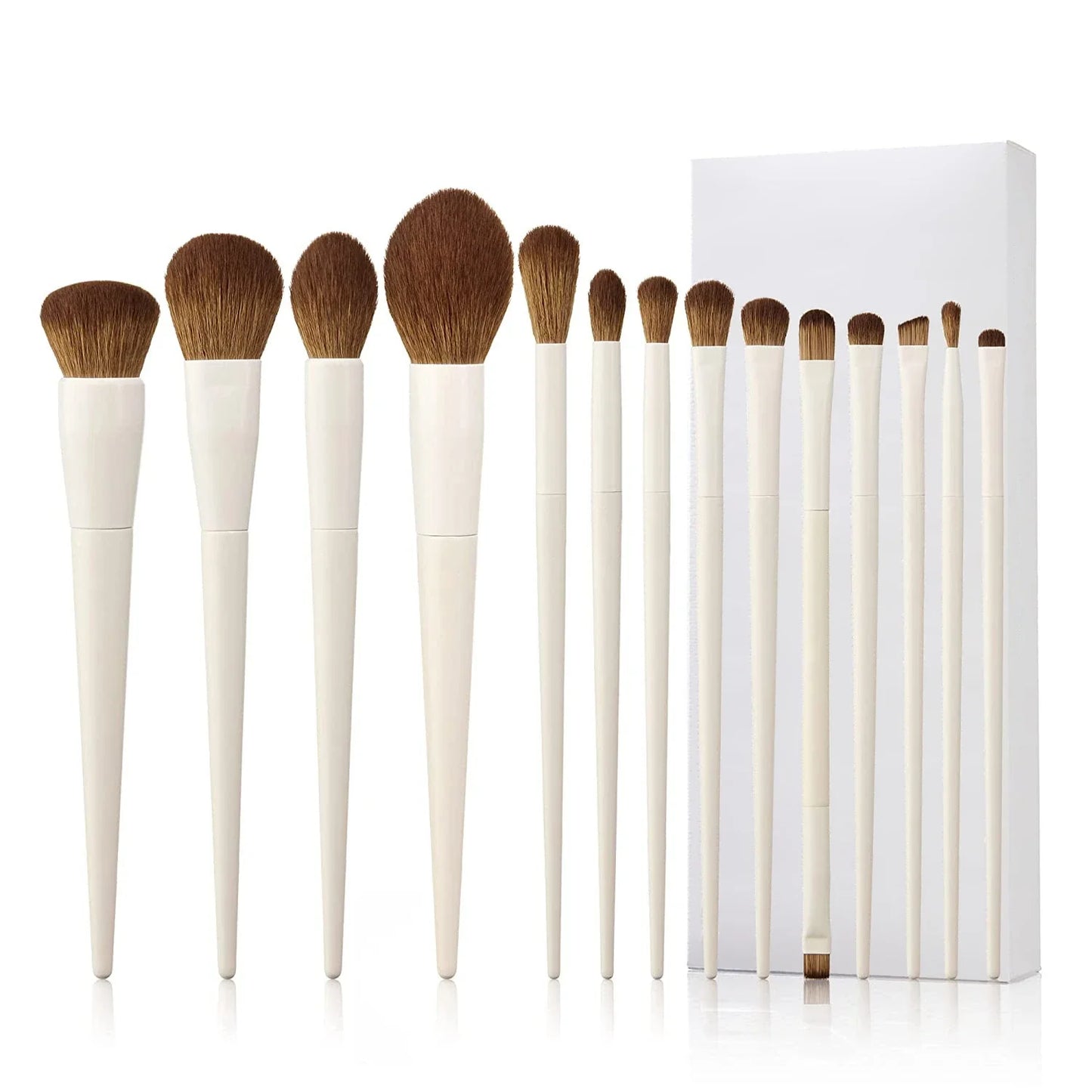 Trendha 14-Piece Soft Hair Makeup Brush Set - Premium beauty tools for flawless makeup application