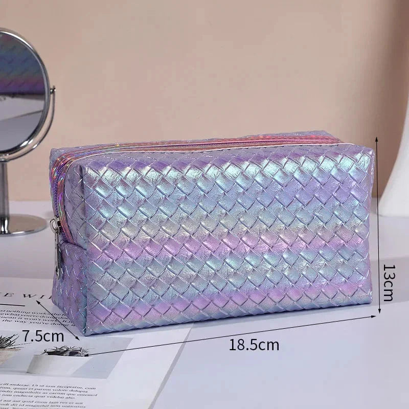 Premium waterproof cosmetic bag with stylish candy-coloured designs, perfect for British travellers
