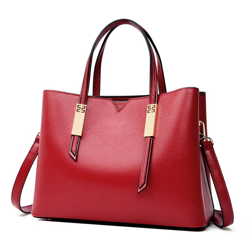 Premium cowhide crossbody handbag in various colour options, featuring a stylish and versatile design for discerning middle-aged shoppers