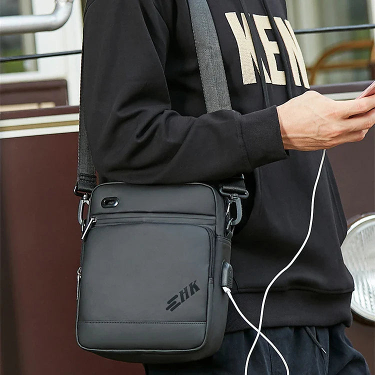 Jitian Mini Messenger Bag with Oxford Fabric Construction and Stylish Upgrade Options