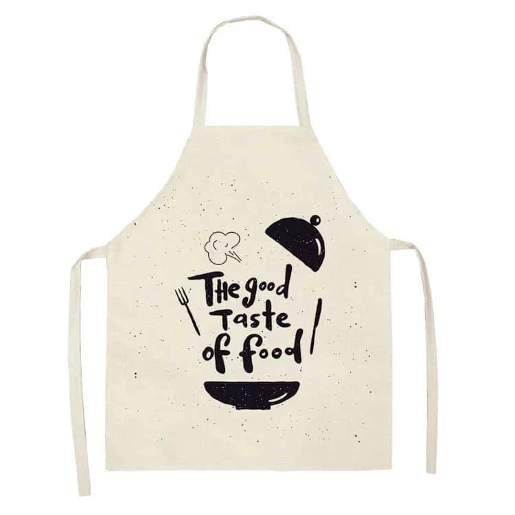 Premium Cotton and Linen Apron in Blue, Green, Grey, and White colors for the modern British kitchen