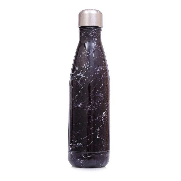 Premium stainless steel water bottle with double-walled vacuum insulation, available in pink colour and 500ml capacity