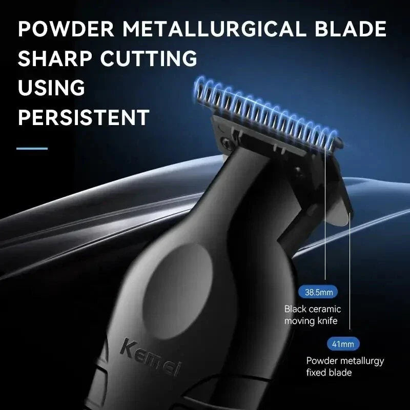 Professional hair trimmer for men with USB charging and ultra-close 0mm cutting capability