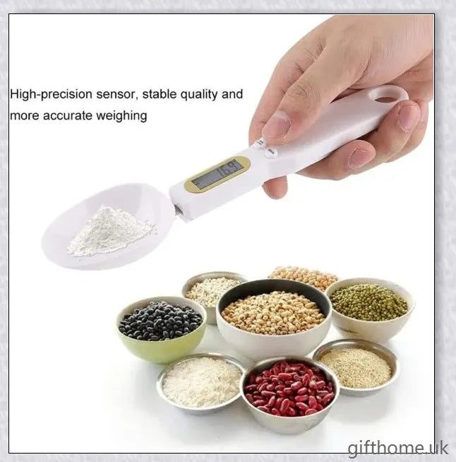 Precision Digital Kitchen Measuring Spoon with LCD Display - Accurately Measure Ingredients for Cooking and Baking