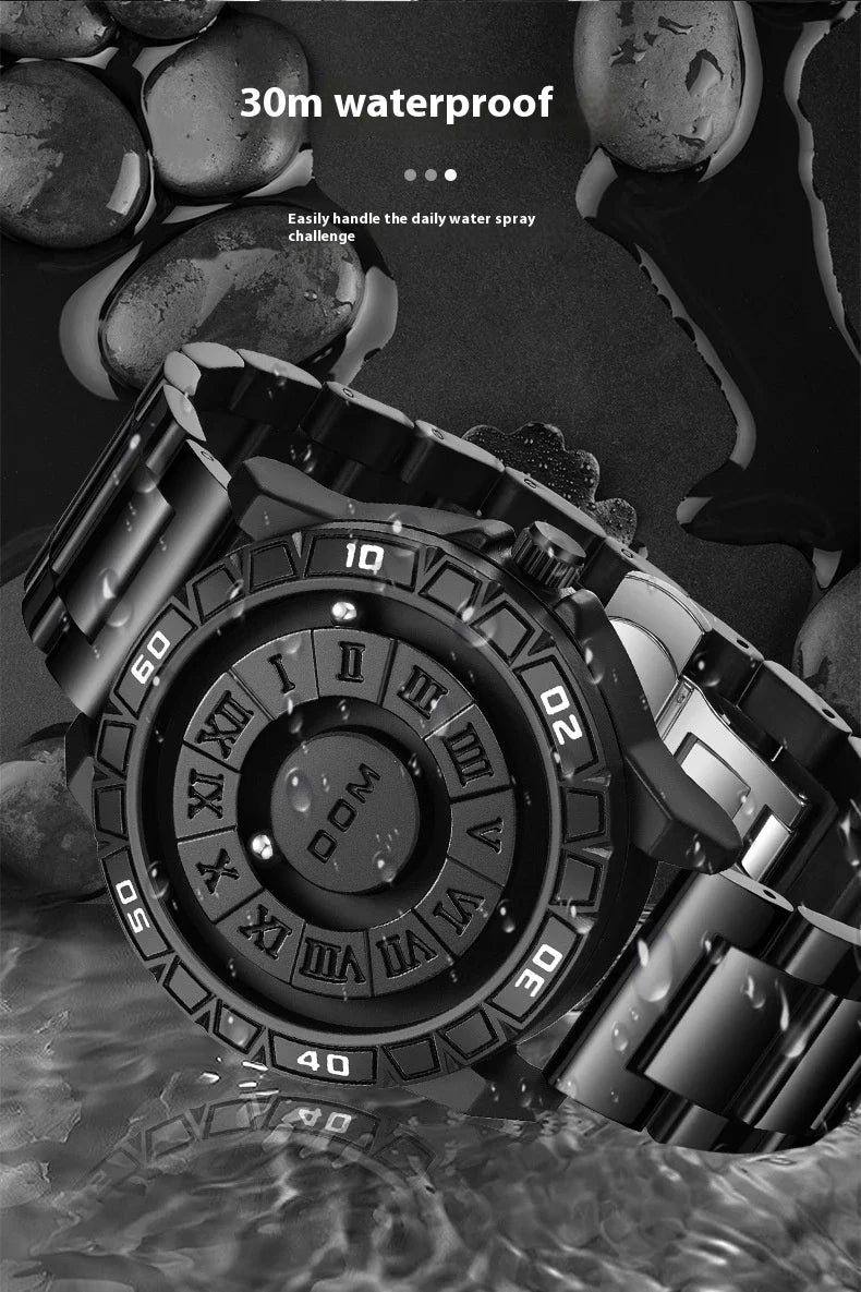 A sophisticated magnetic suspension waterproof watch with a sleek and personalised design