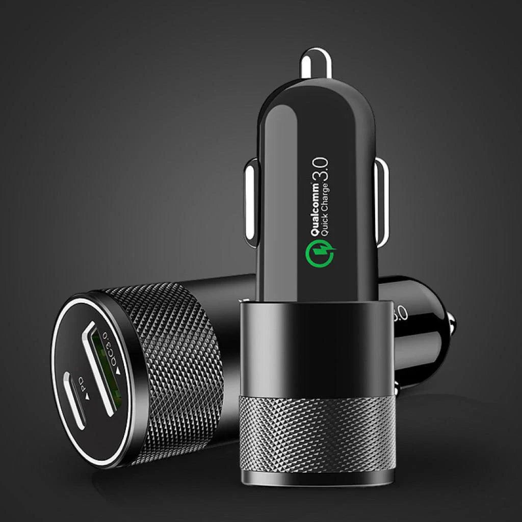 Dual PD & Type-C USB Power Adapter with Rapid Charging Capabilities for Smartphones, Tablets, and Other Devices