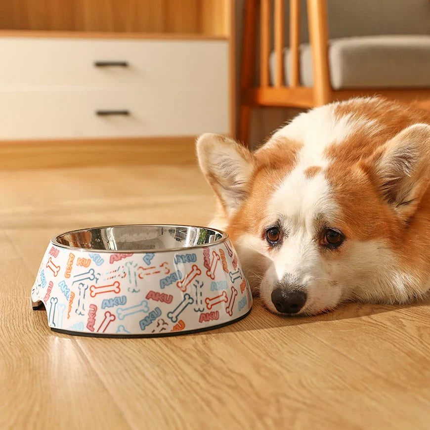 Anti-Tipping Stainless Steel Pet Food and Water Bowl - Durable, Spill-Proof Design for Hassle-Free Mealtime